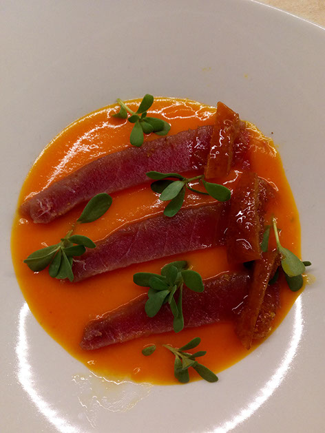 ricetta salata carote carpaccio tonno arance caramellate divi conserve bitonto bari puglia italia