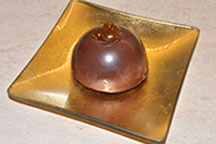 Mezza sfera al cioccolato fondente e fichi caramellati ricette dolci divi conserve bitonto bari puglia italia