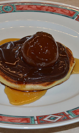 Pancake con rum, Nutella e fichi caramellati ricette dolci divi conserve bitonto bari puglia italia