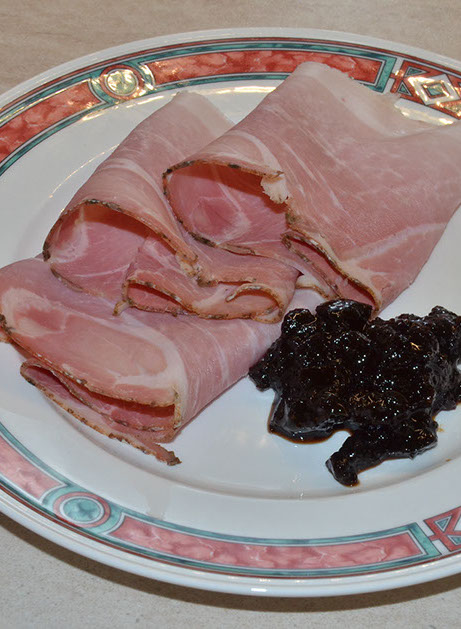 ricetta salata speck cotto confettura di melecotogne al mostocotto divi conserve bitonto bari puglia italia